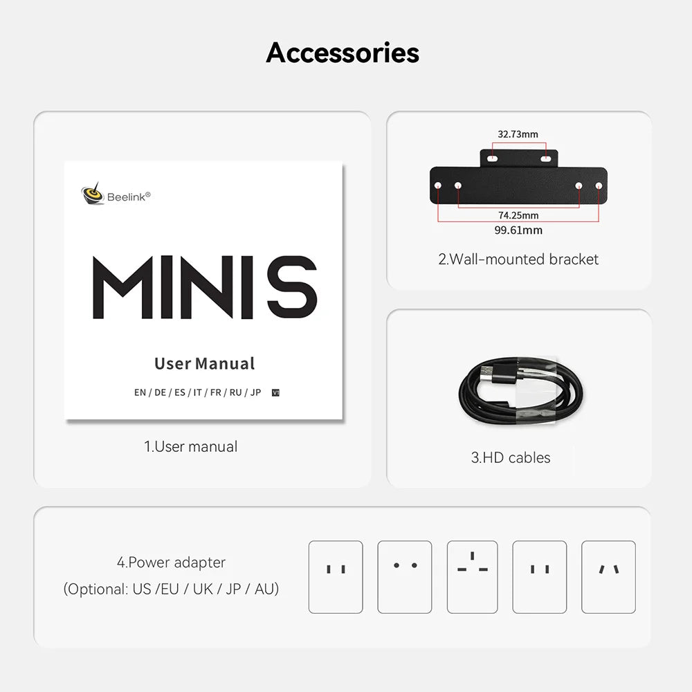 Beelink Mini PC N100 S12 Pro Twin Lake N150 S13 16G500G Mini S Intel N5095 8GB 128GB SSD Desktop Office Computer N95 VS GK3V