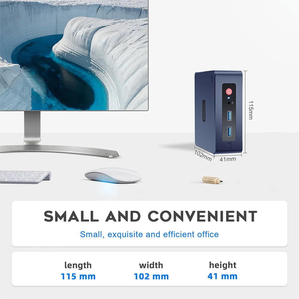 Beelink Mini PC N100 S12 Pro Twin Lake N150 S13 16G500G Mini S Intel N5095 8GB 128GB SSD Desktop Office Computer N95 VS GK3V