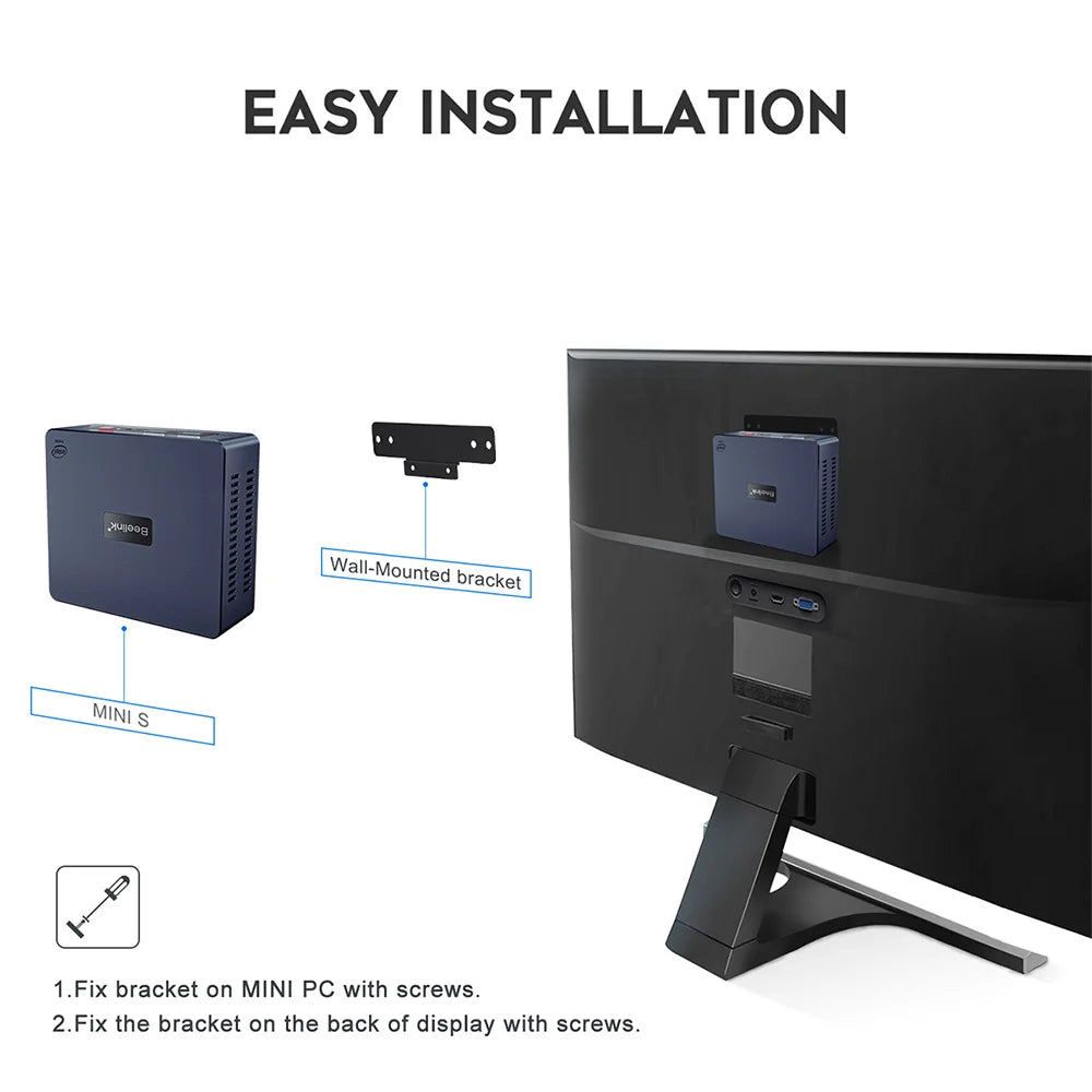 Beelink Mini PC N100 S12 Pro Twin Lake N150 S13 16G500G Mini S Intel N5095 8GB 128GB SSD Desktop Office Computer N95 VS GK3V
