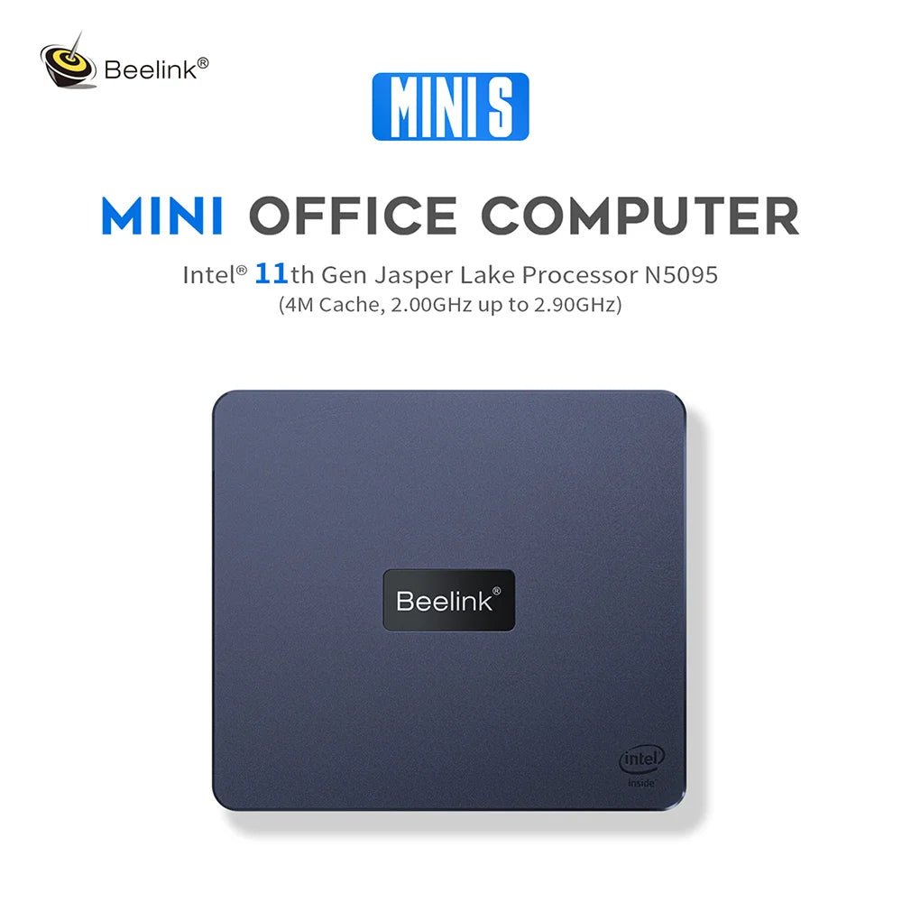 Beelink Mini PC N100 S12 Pro Twin Lake N150 S13 16G500G Mini S Intel N5095 8GB 128GB SSD Desktop Office Computer N95 VS GK3V - RealmSelect