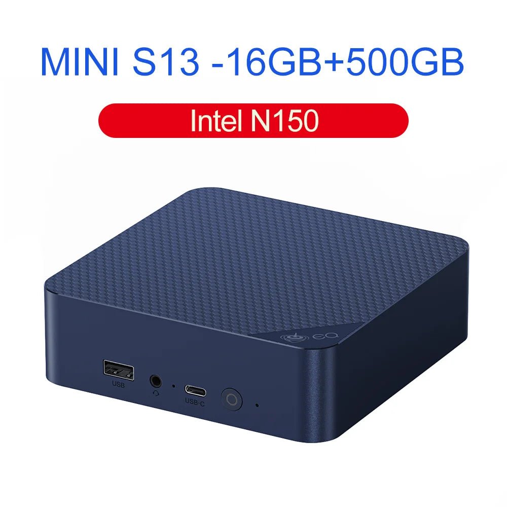 Beelink Mini PC N100 S12 Pro Twin Lake N150 S13 16G500G Mini S Intel N5095 8GB 128GB SSD Desktop Office Computer N95 VS GK3V - RealmSelect