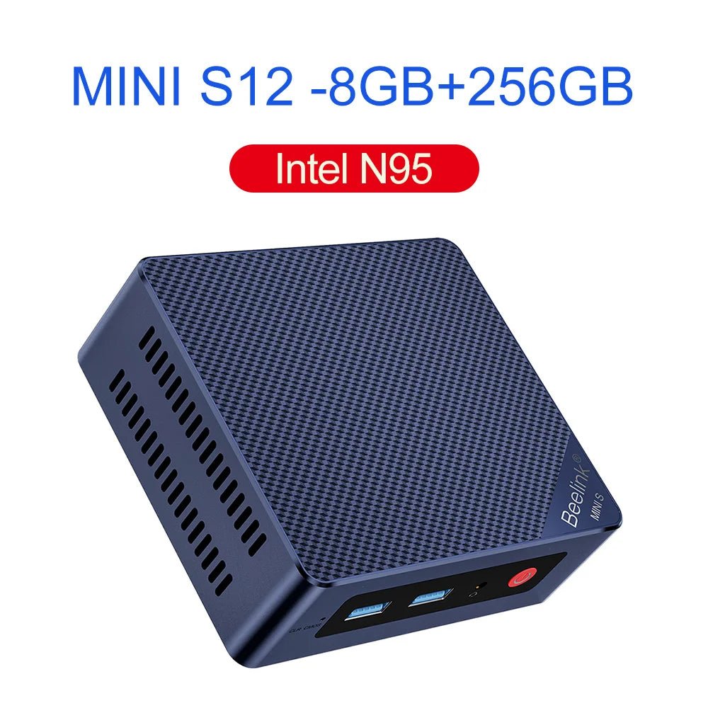 Beelink Mini PC N100 S12 Pro Twin Lake N150 S13 16G500G Mini S Intel N5095 8GB 128GB SSD Desktop Office Computer N95 VS GK3V - RealmSelect