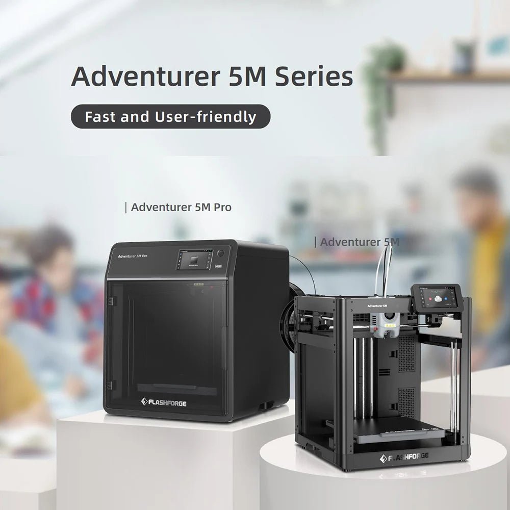 Flashforge Adventurer 5M 3d Printer High Speed Full - auto Leveling Direct Extruder Flexible PEI Plate Power Loss Recovery - RealmSelect