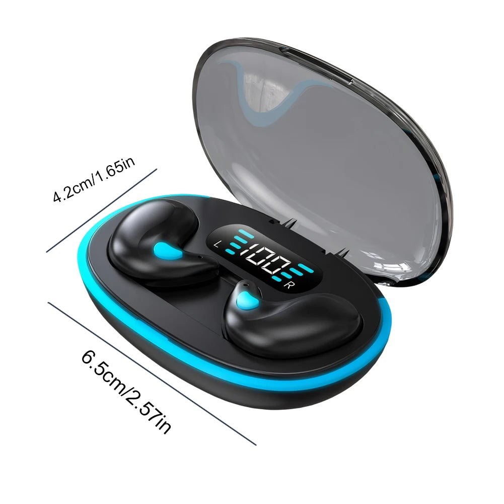 Invisible Bluetooth 5.3 Headphones Wireless Sleep Earphones HiFi Stero Noise Reduction Earbuds Sports Headsets for Xiaomi iPhone - RealmSelect