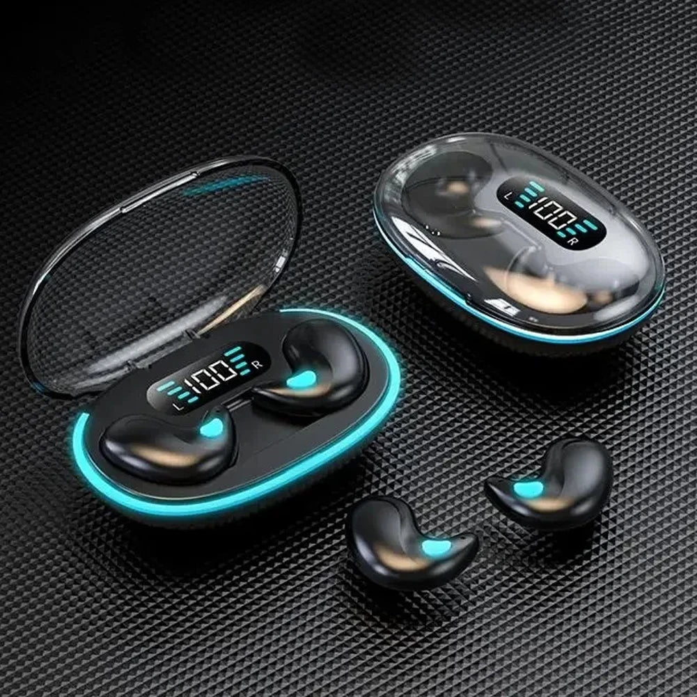 Invisible Bluetooth 5.3 Headphones Wireless Sleep Earphones HiFi Stero Noise Reduction Earbuds Sports Headsets for Xiaomi iPhone - RealmSelect