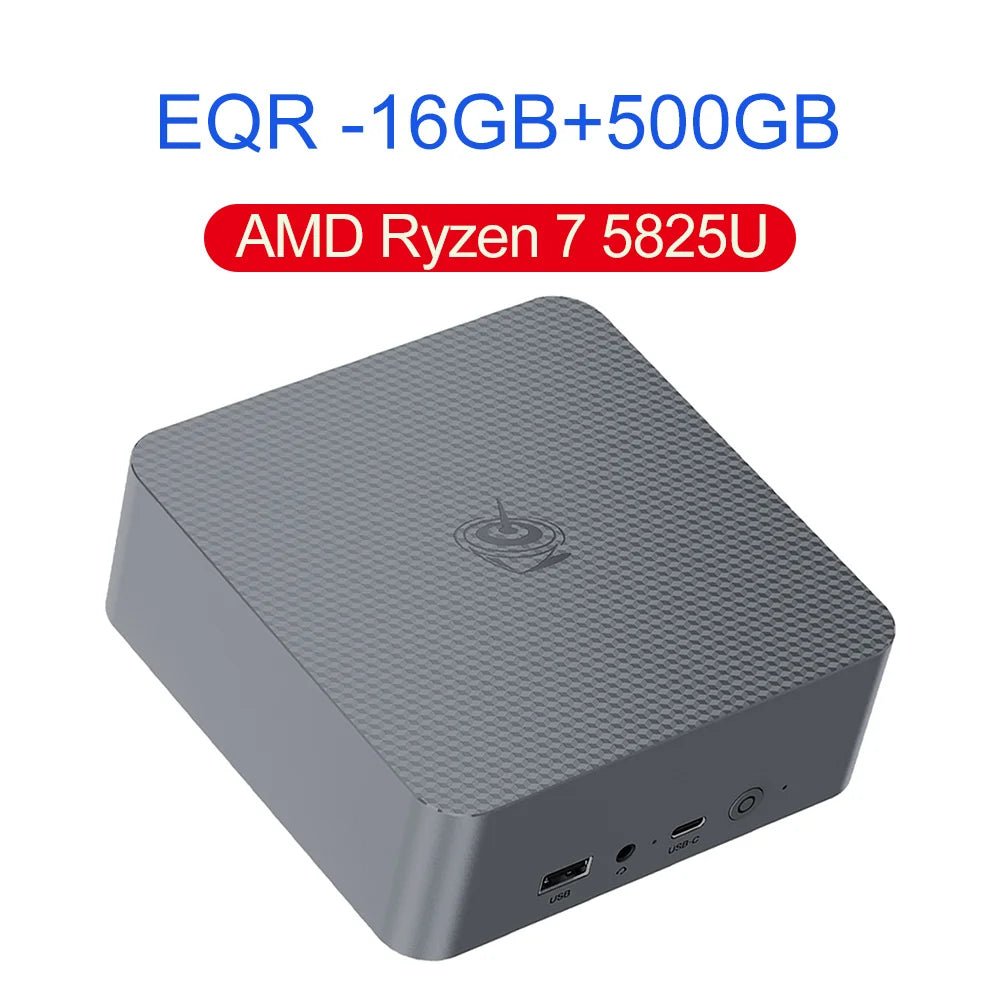 New Beelink Mini PC EQR5 AMD Ryzen7 5825U DDR4 32G 500G EQR5 Ryzen5 Pro 5650U 16G 500G SSD WiFi6 4K Type - C Gaming Mini Computer - RealmSelect