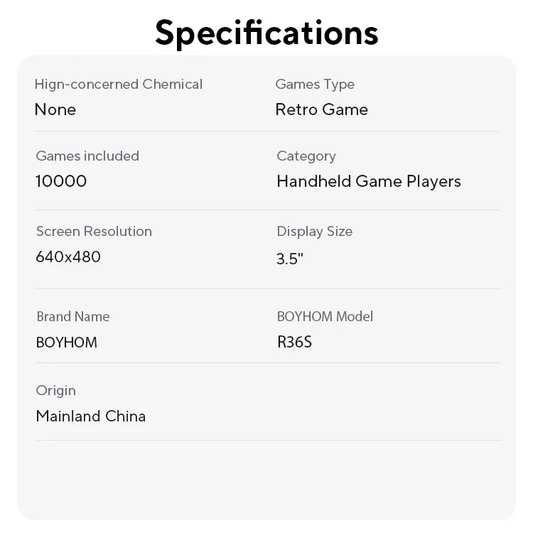 Open Source R36S Retro Handheld Video Game Console Linux System 3.5 Inch IPS Screen Portable Pocket Video Player R35S 64GB Games - RealmSelect
