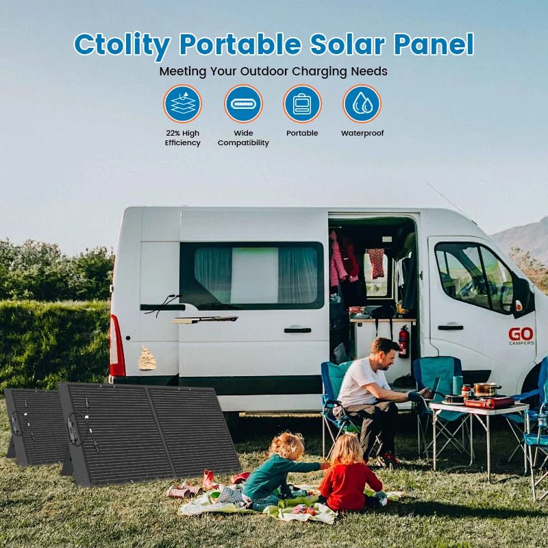 100W Solar Panel Portable Folding 54W 36W 21W Solar Generator for Camping Balcony photovoltaic panels Waterproof - RealmSelect