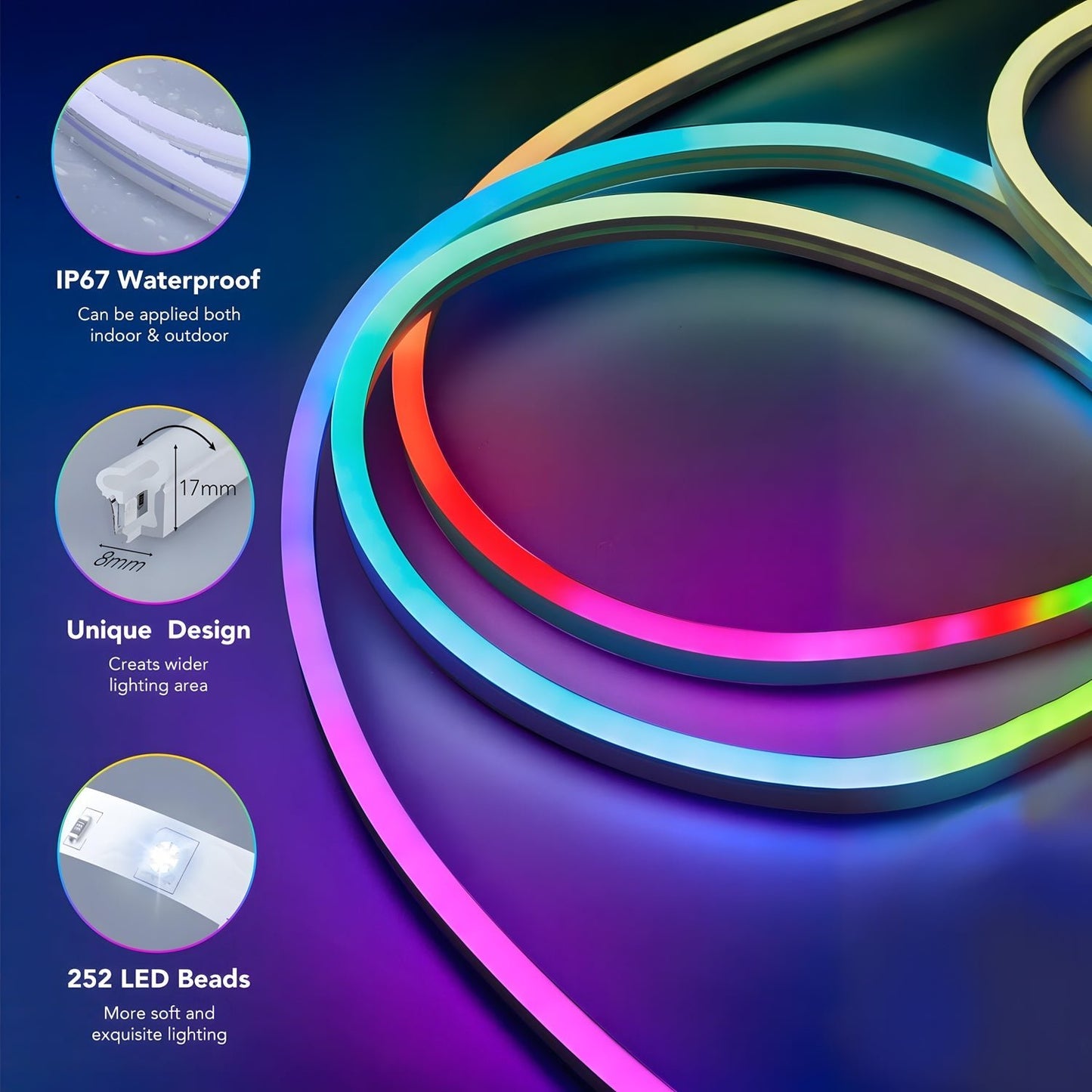 16.4ft SMART NEON STRIP LIGHT - RealmSelect