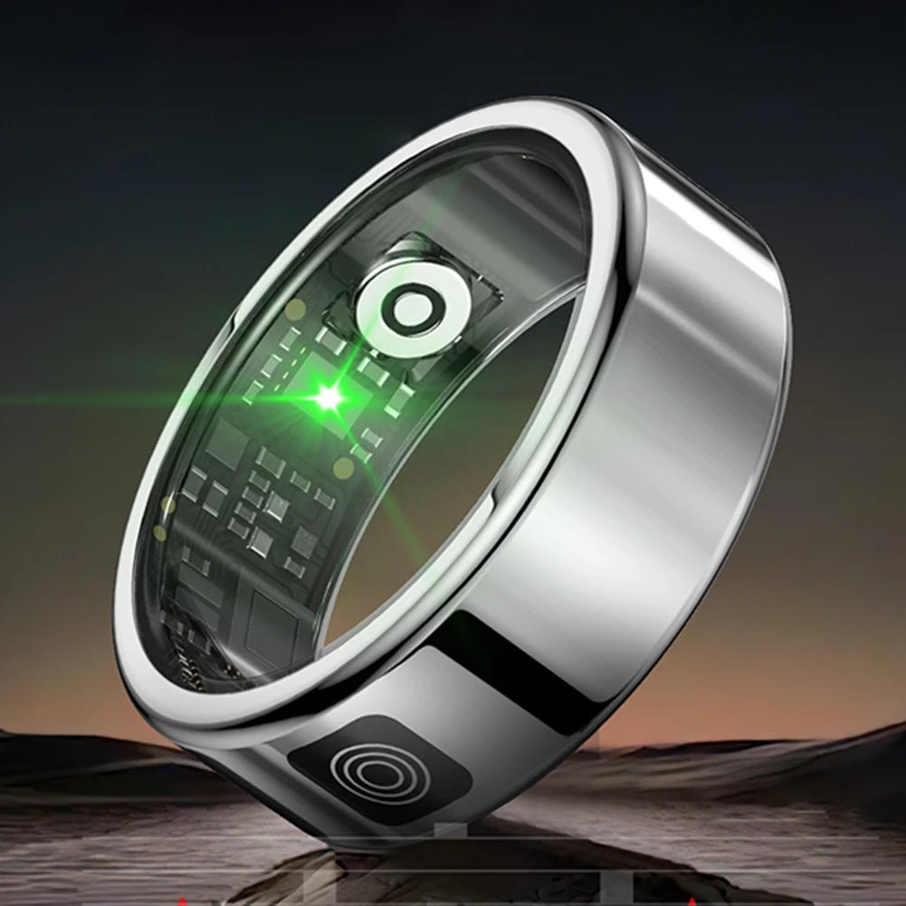 2025 New RS08 Smart Ring 5ATM Waterproof Health Fitness Rings Heart Rate and Blood Oxygen Monitor for Men Women for iOS Android - RealmSelect