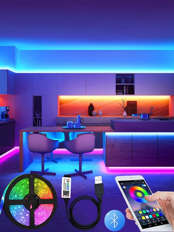 65.6 ft. LED Smart Strip Lights (Remote & App control) - RealmSelect