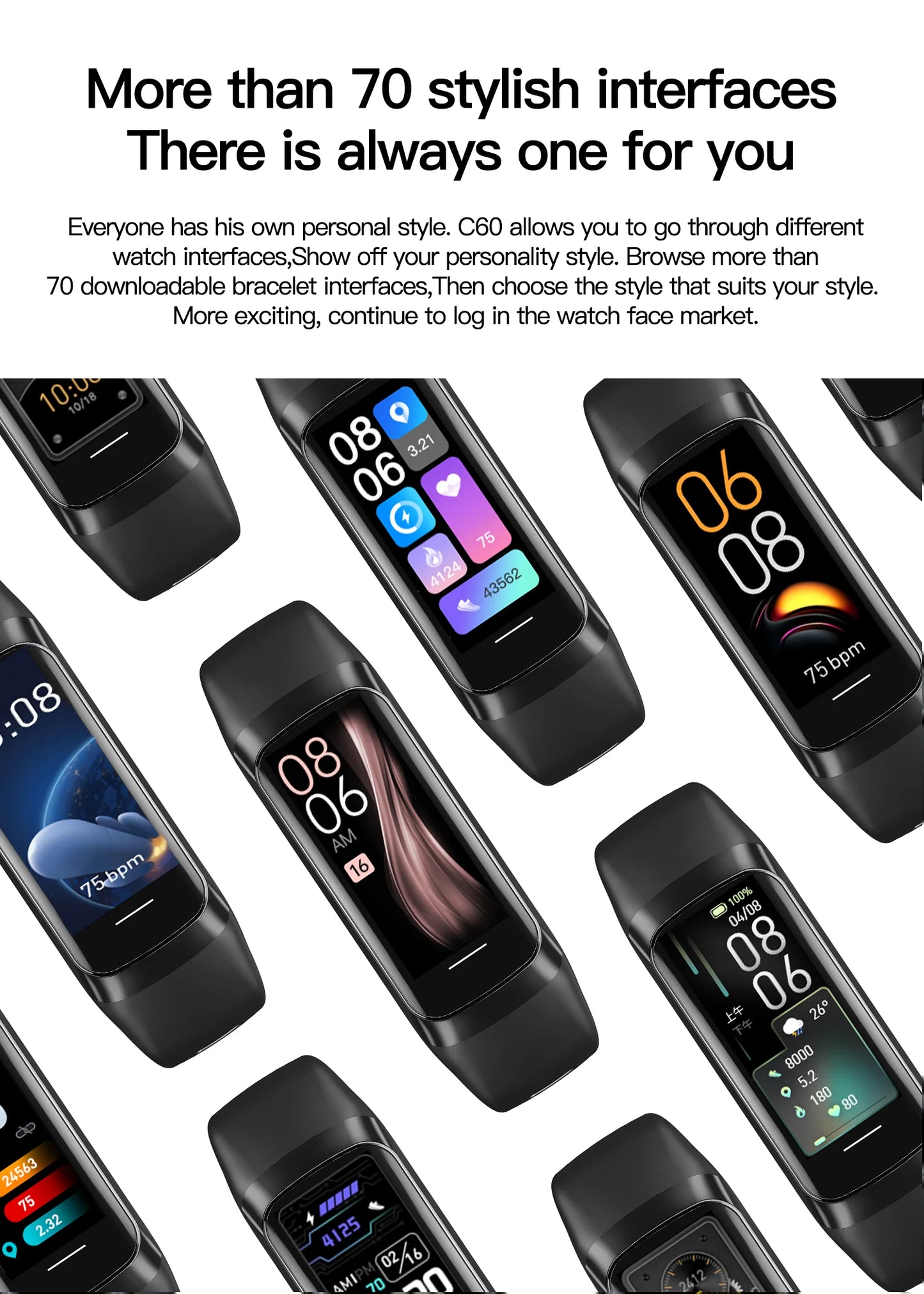 LIGE Amoled Smart Watch Men 2025 Smart Band Women Heart Rate Blood Smartwartch Waterproof Smart Bracelet Sport Fitness Tracker