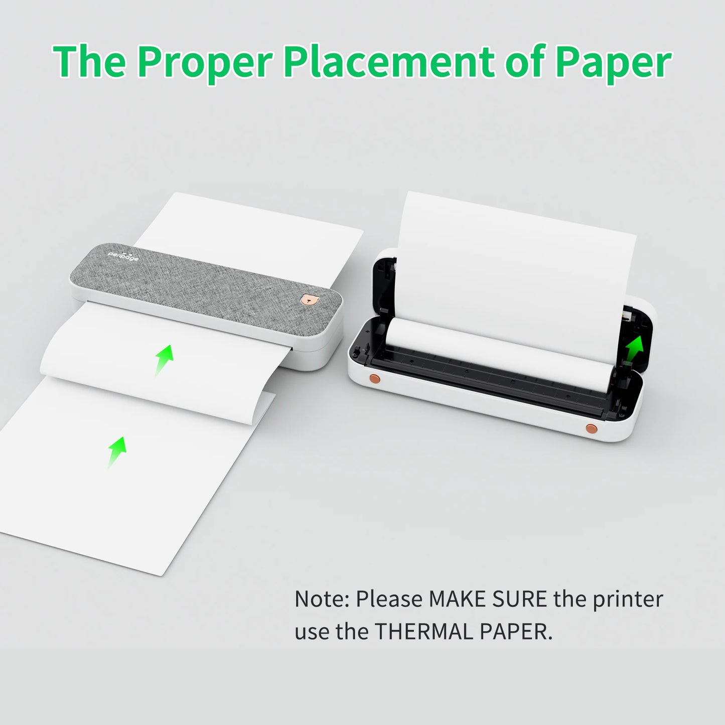 PeriPage A40 A4 Printer Wirless Printer USB Android BT Printing PDF File Webpage Contract Picture with 10 Rolls Thermal Paper