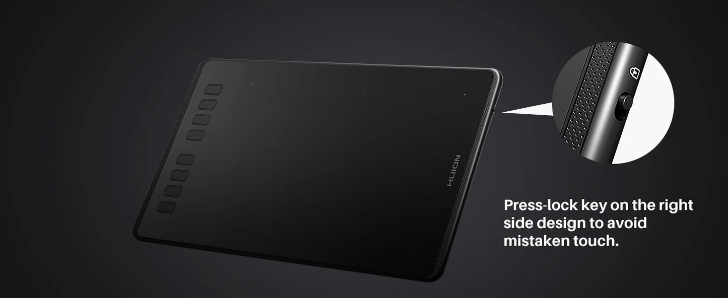 HUION H950P Ultrathin Graphic Tablet Digital Tablets Professional Drawing Pen Tablet with Battery-Free Stylus