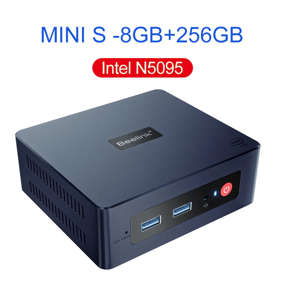 Beelink Mini PC N100 S12 Pro Twin Lake N150 S13 16G500G Mini S Intel N5095 8GB 128GB SSD Desktop Office Computer N95 VS GK3V