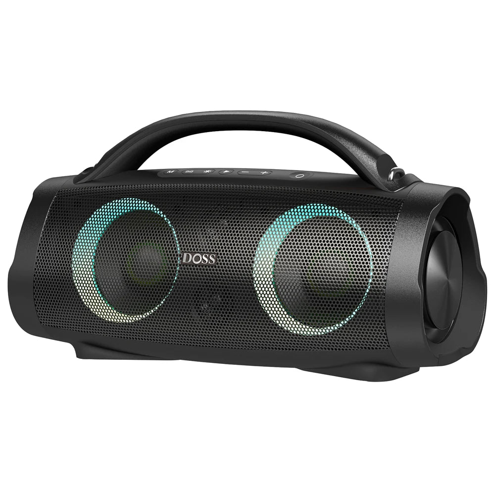 DOSS 100W Portable Speaker Bluetooth 5.3 Powerful Stereo Sound Bass Subwoofer Sound Box Outdoor IPX6 Waterproof Wireless Speaker