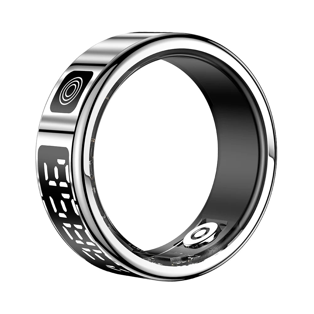 2025 New RS08 Smart Ring 5ATM Waterproof Health Fitness Rings Heart Rate and Blood Oxygen Monitor for Men Women for iOS Android