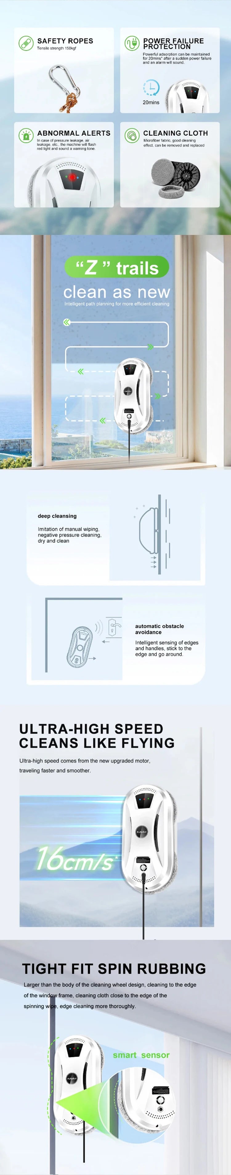 Ultra thin Robot vacuum cleaner window cleaning robot window cleaner electric glass limpiacristales remote control for home