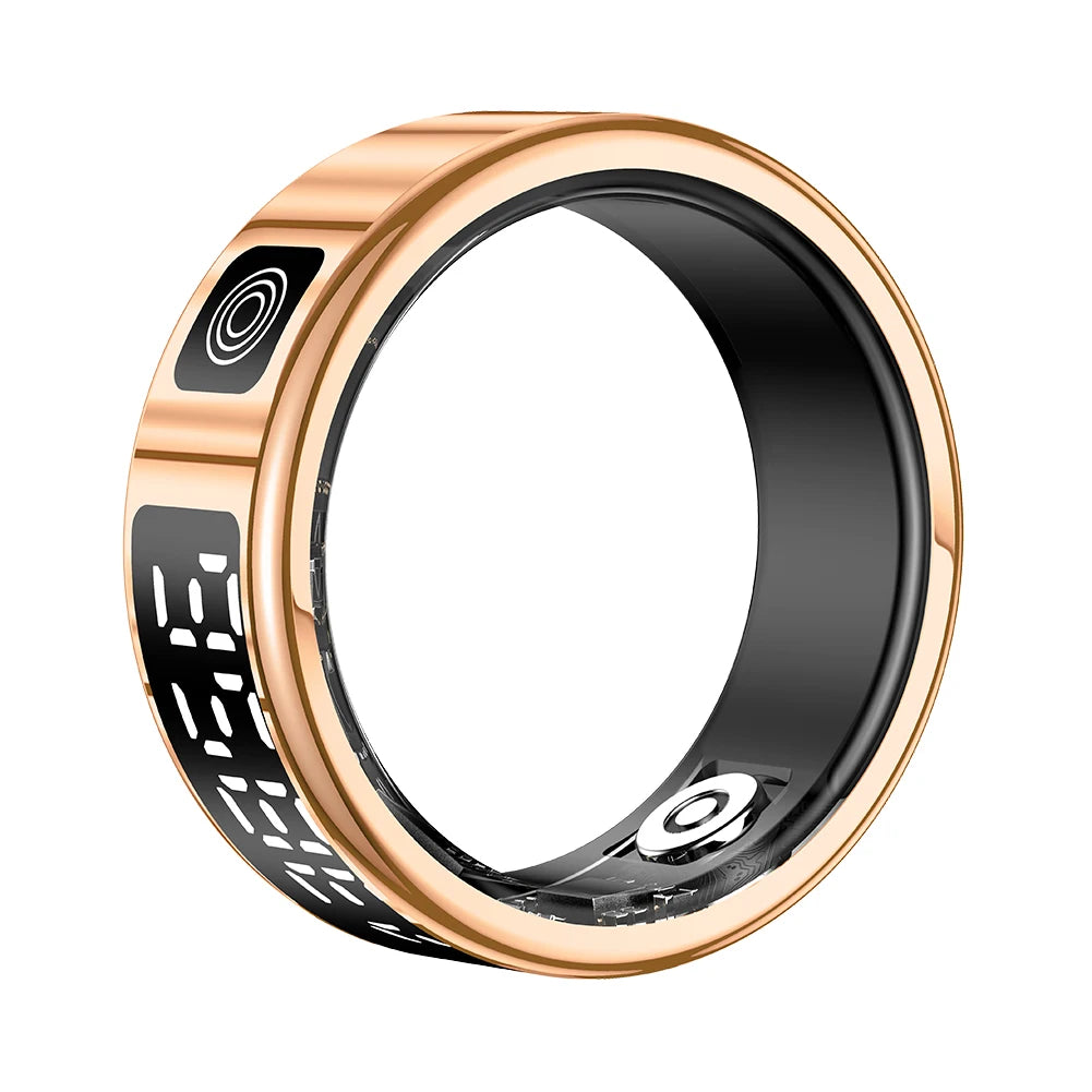 2025 New RS08 Smart Ring 5ATM Waterproof Health Fitness Rings Heart Rate and Blood Oxygen Monitor for Men Women for iOS Android
