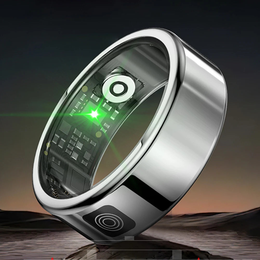 2025 New RS08 Smart Ring 5ATM Waterproof Health Fitness Rings Heart Rate and Blood Oxygen Monitor for Men Women for iOS Android