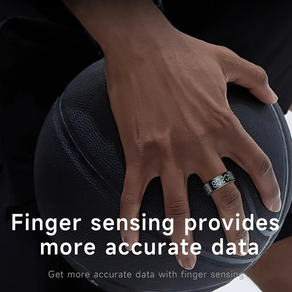 2025 New RS08 Smart Ring 5ATM Waterproof Health Fitness Rings Heart Rate and Blood Oxygen Monitor for Men Women for iOS Android