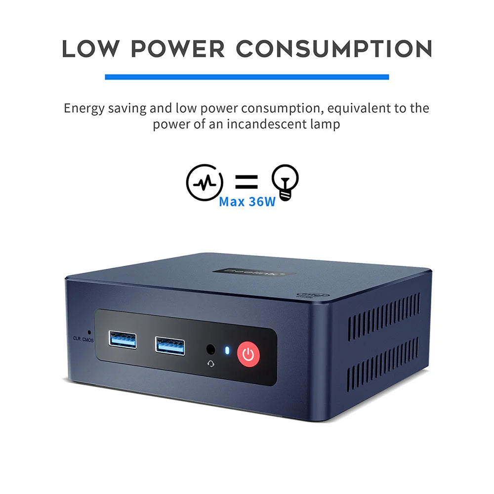 Beelink Mini PC N100 S12 Pro Twin Lake N150 S13 16G500G Mini S Intel N5095 8GB 128GB SSD Desktop Office Computer N95 VS GK3V