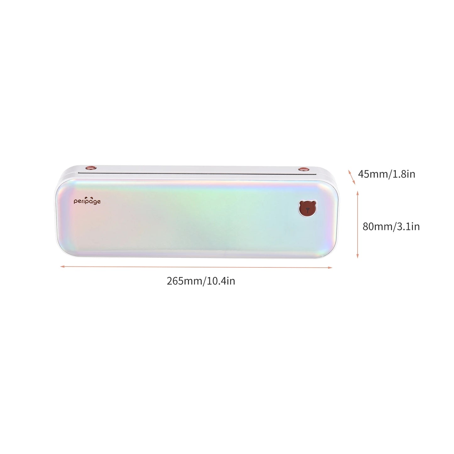 PeriPage A40 A4 Printer Wirless Printer USB Android BT Printing PDF File Webpage Contract Picture with 10 Rolls Thermal Paper