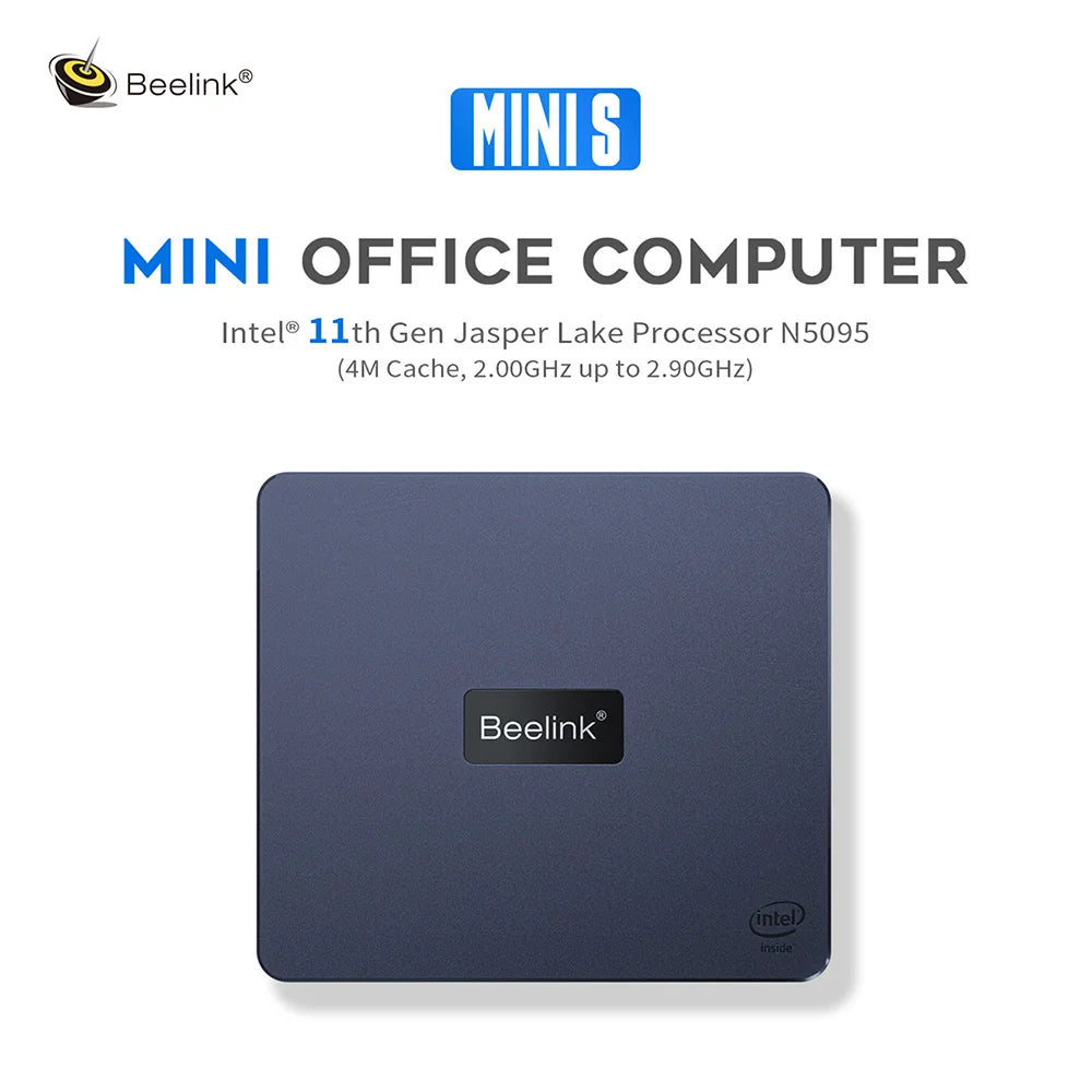 Beelink Mini PC N100 S12 Pro Twin Lake N150 S13 16G500G Mini S Intel N5095 8GB 128GB SSD Desktop Office Computer N95 VS GK3V
