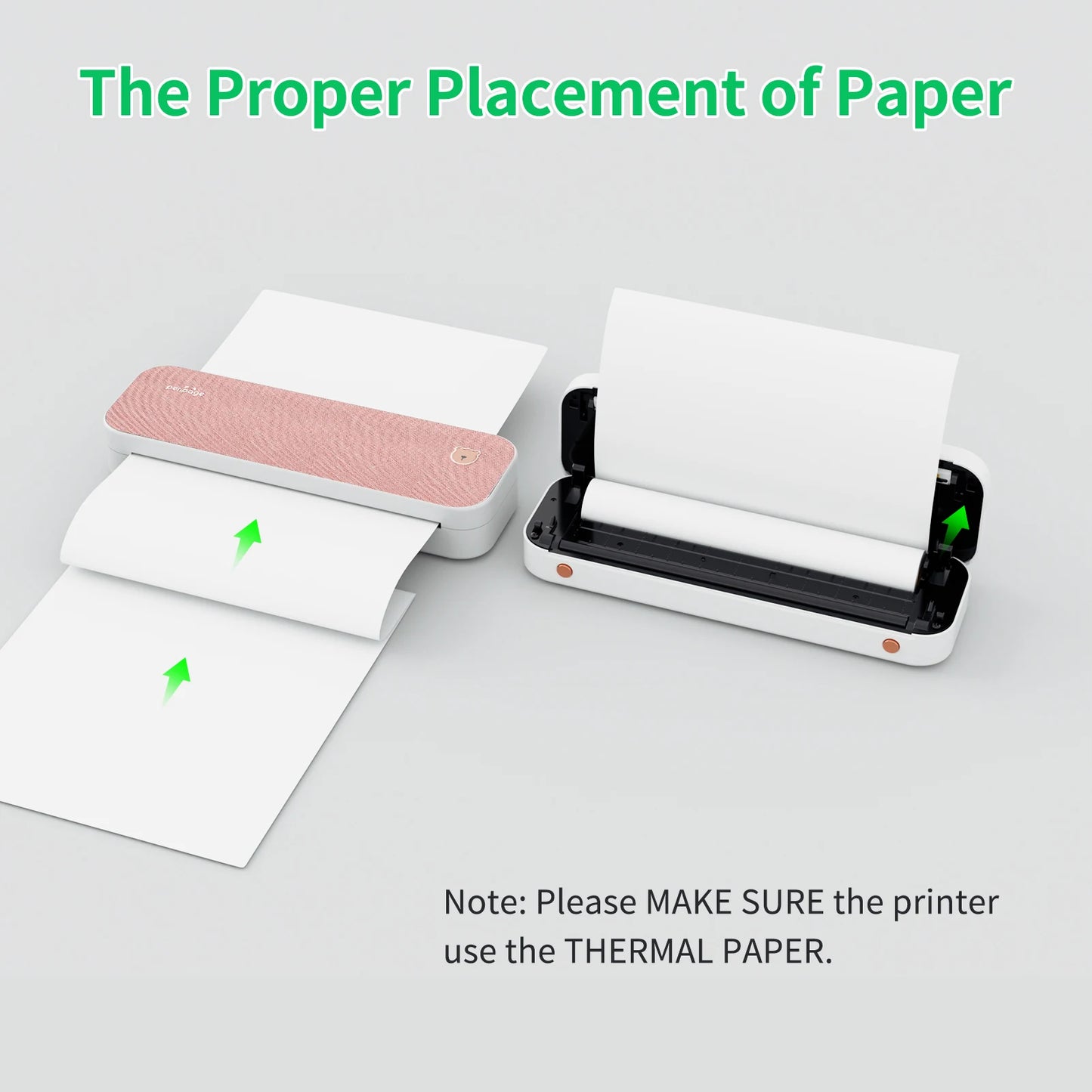 PeriPage A40 A4 Printer Wirless Printer USB Android BT Printing PDF File Webpage Contract Picture with 10 Rolls Thermal Paper