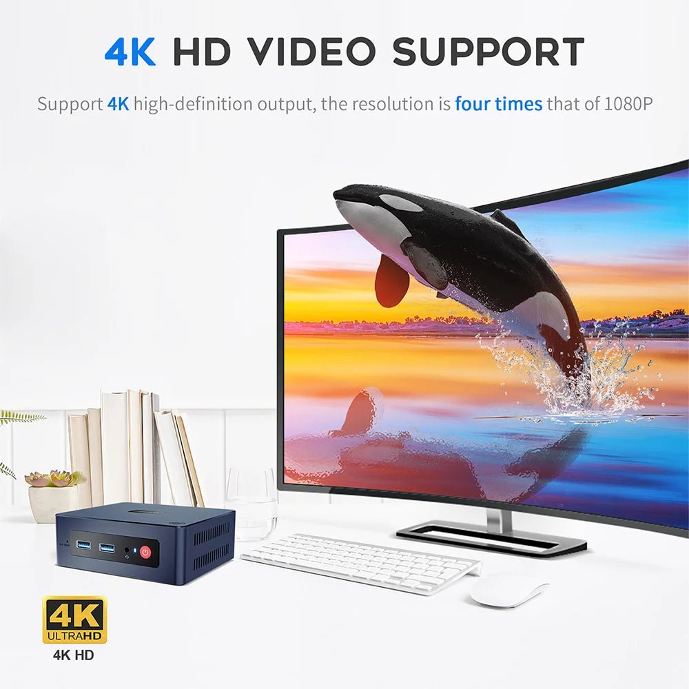 Beelink Mini PC N100 S12 Pro Twin Lake N150 S13 16G500G Mini S Intel N5095 8GB 128GB SSD Desktop Office Computer N95 VS GK3V - RealmSelect