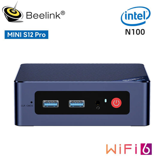 Beelink Mini PC N100 S12 Pro Twin Lake N150 S13 16G500G Mini S Intel N5095 8GB 128GB SSD Desktop Office Computer N95 VS GK3V - RealmSelect