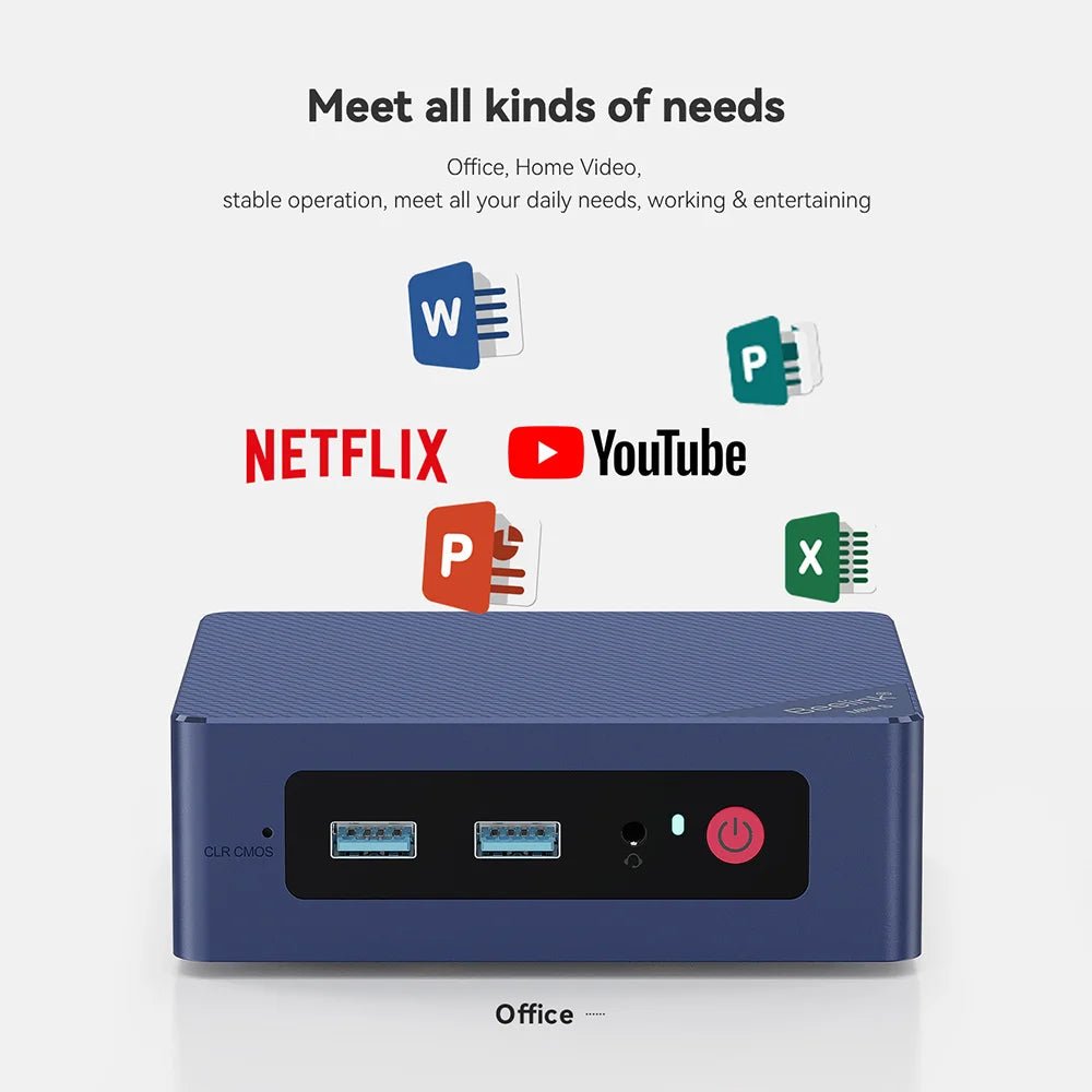 Beelink Mini PC N100 S12 Pro Twin Lake N150 S13 16G500G Mini S Intel N5095 8GB 128GB SSD Desktop Office Computer N95 VS GK3V - RealmSelect