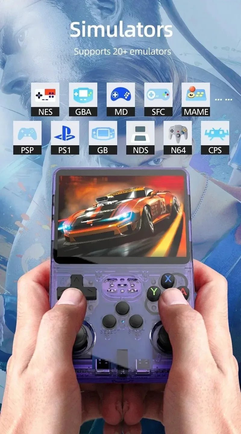 BOYHOM 256G 128G R36S Retro Handheld Game Console Linux System 3.5 Inch IPS Portable Pocket Player 64GB Video Gaming Kids Gifts - RealmSelect