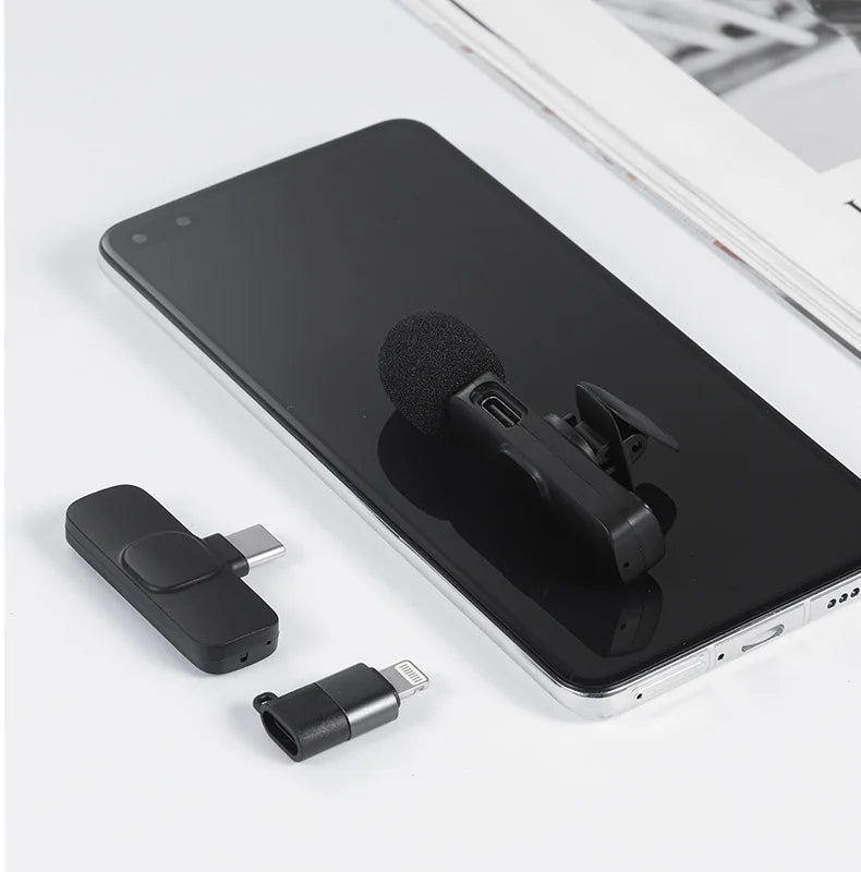 Buttonhole Wireless Lapel Microphone Bluetooth Mic Mini For Cell Mobile Phone PC Tiny Micro Tie Small USB - RealmSelect