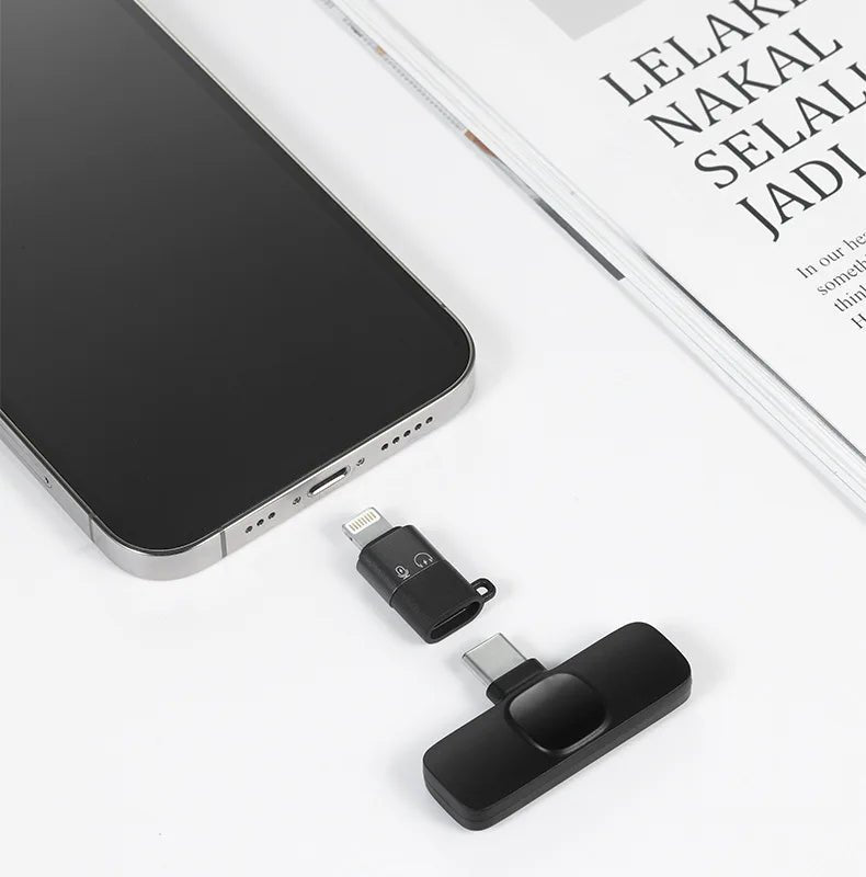 Buttonhole Wireless Lapel Microphone Bluetooth Mic Mini For Cell Mobile Phone PC Tiny Micro Tie Small USB - RealmSelect