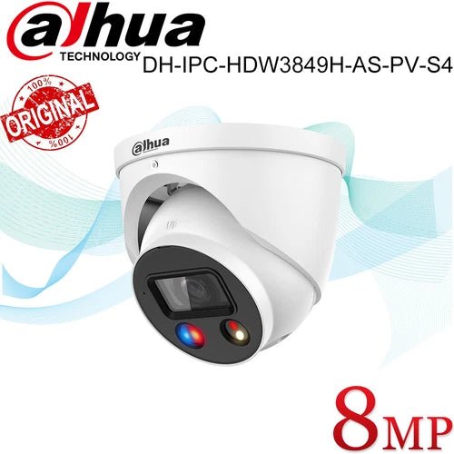 Dahua TiOC 8MP Active Deterre audio Security ip Camera IPC - HDW3849H - AS - PV - S4 lot - RealmSelect