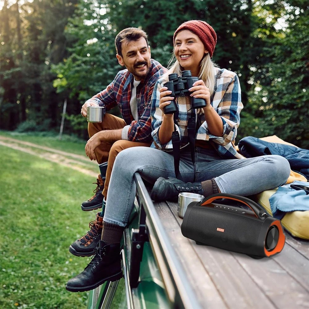 DOSS 100W Portable Speaker Bluetooth 5.3 Powerful Stereo Sound Bass Subwoofer Sound Box Outdoor IPX6 Waterproof Wireless Speaker - RealmSelect