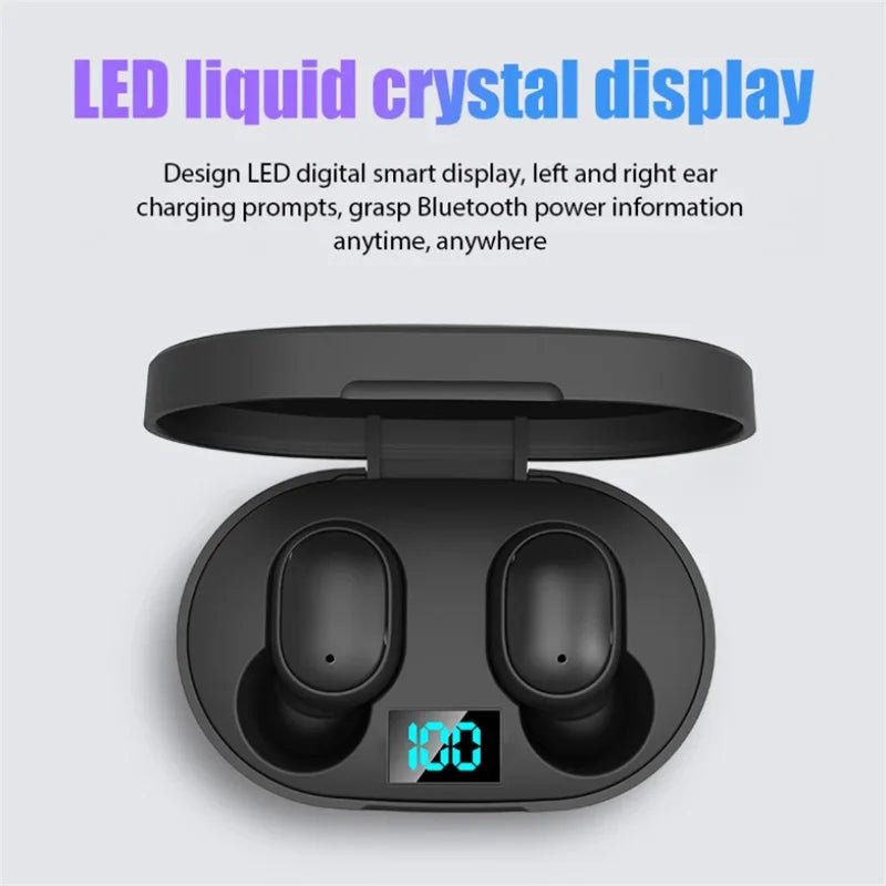E6s Tws Fone Bluetooth - compatible Earphones Wireless Hands Free Noise Cancelling Headset - RealmSelect