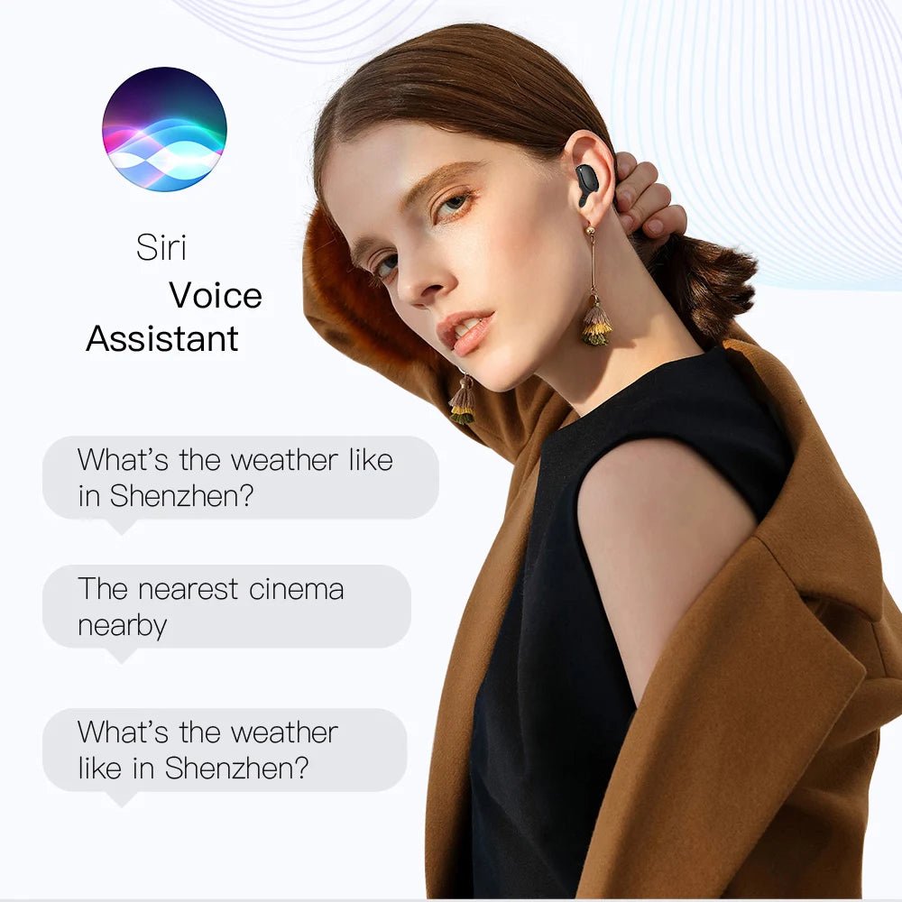 E6s Tws Fone Bluetooth - compatible Earphones Wireless Hands Free Noise Cancelling Headset - RealmSelect