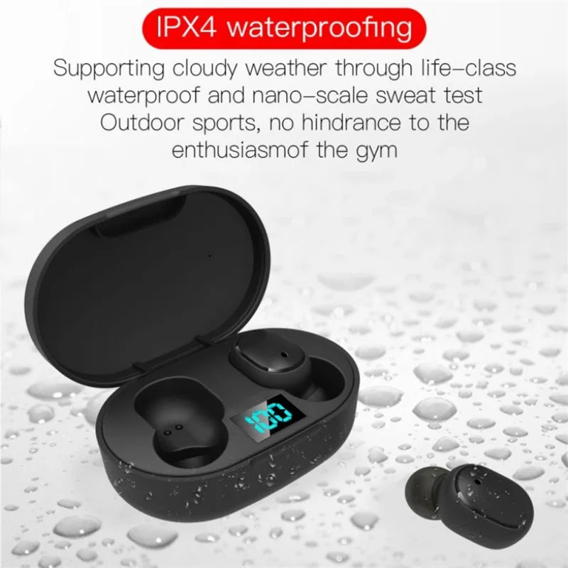 E6s Tws Fone Bluetooth - compatible Earphones Wireless Hands Free Noise Cancelling Headset - RealmSelect