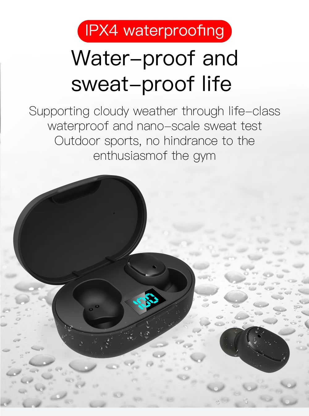 E6s Tws Fone Bluetooth - compatible Earphones Wireless Hands Free Noise Cancelling Headset - RealmSelect