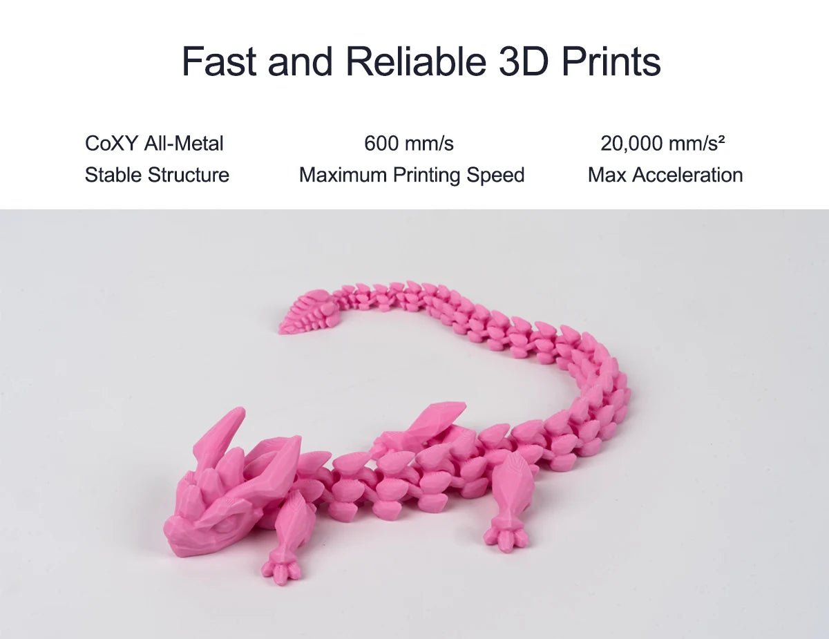 Flashforge Adventurer 5M FDM 3D Printer DIY Kit Max 600mm/s Fast High Speed Printing Out Of Box Quick Detachable Nozzle Dual fan - RealmSelect