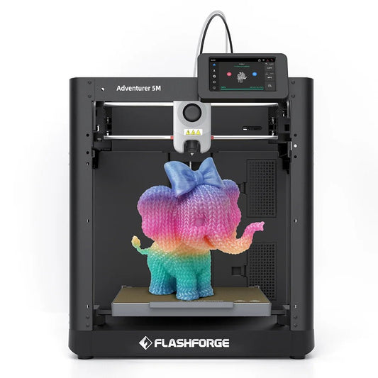 Flashforge Adventurer 5M FDM 3D Printer DIY Kit Max 600mm/s Fast High Speed Printing Out Of Box Quick Detachable Nozzle Dual fan - RealmSelect