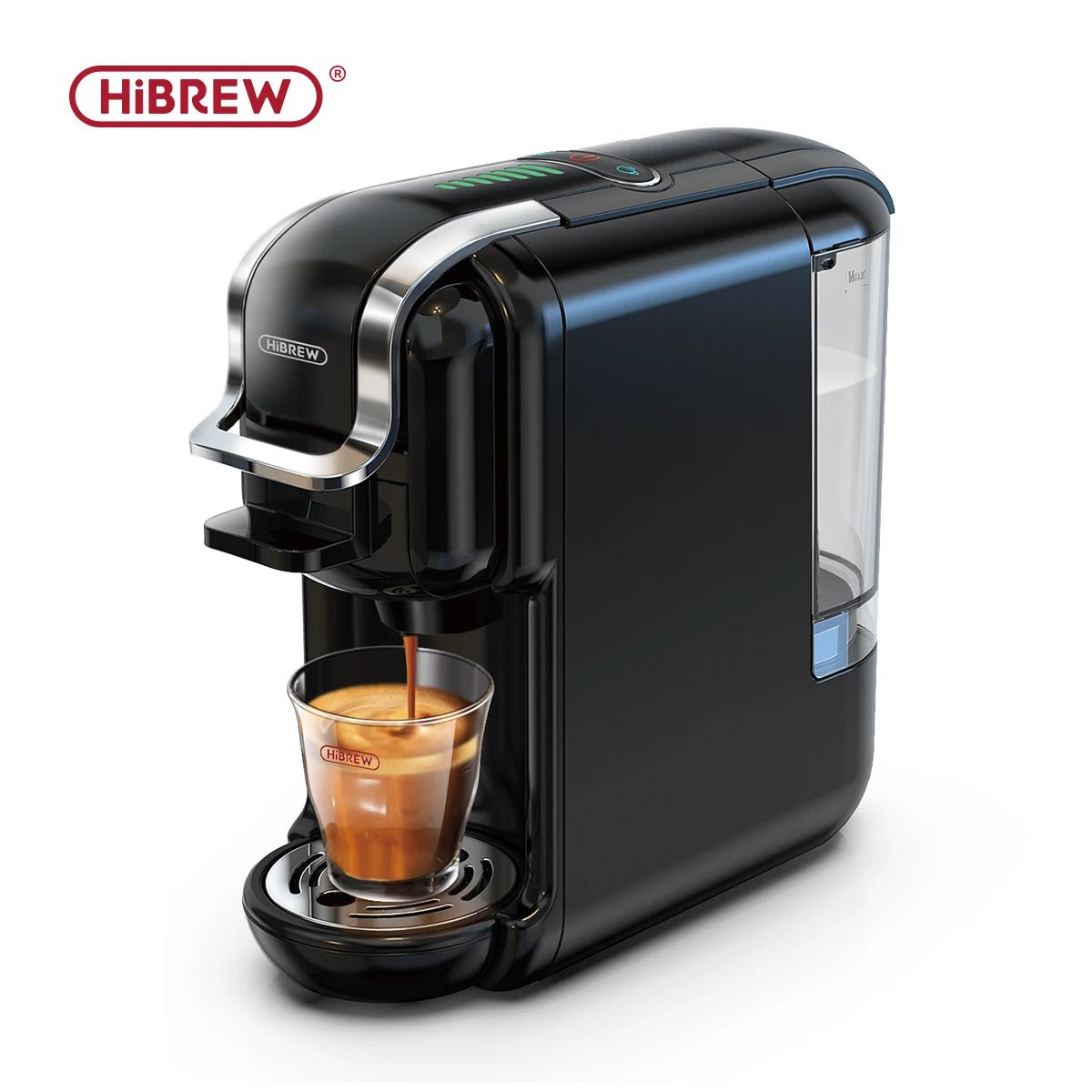 HiBREW Multiple Capsule Coffee Machine, Hot/Cold Dolce Gusto Milk Nespresso Capsule ESE Pod Ground Coffee Cafeteria 20Bar 5 in 1 - RealmSelect