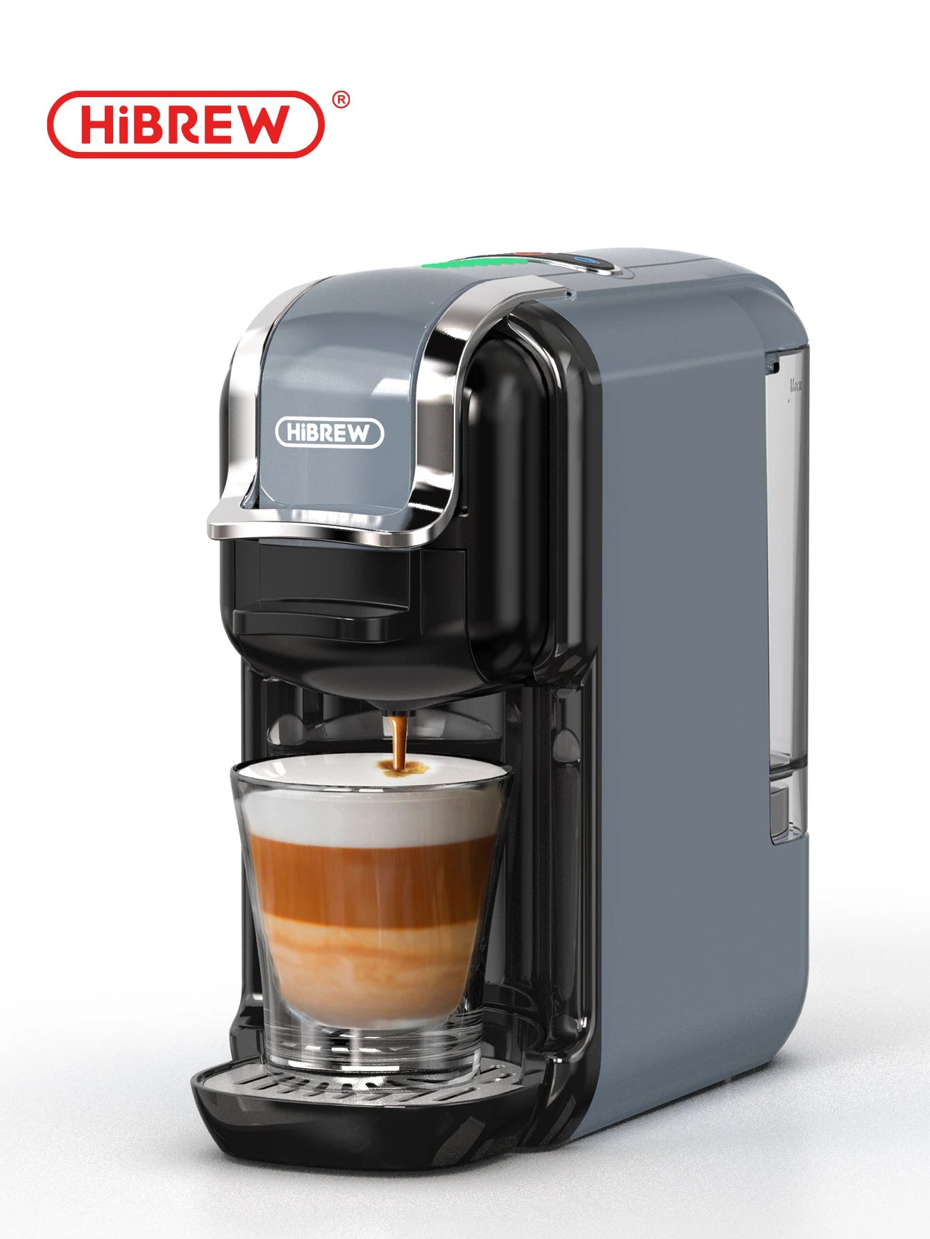 HiBREW Multiple Capsule Coffee Machine, Hot/Cold Dolce Gusto Milk Nespresso Capsule ESE Pod Ground Coffee Cafeteria 20Bar 5 in 1 - RealmSelect