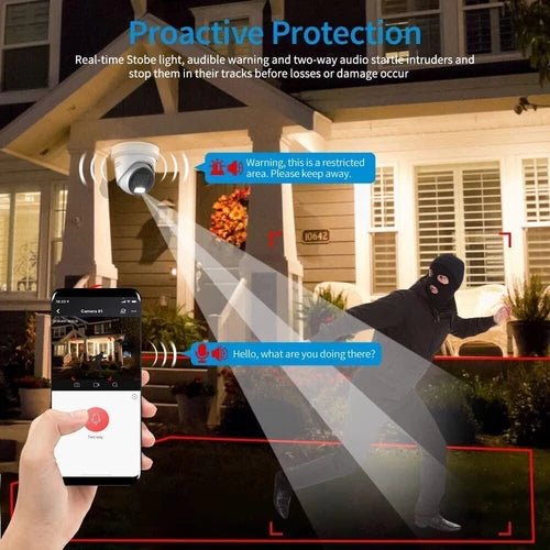 Hikvision 8K 16CH 16POE NVR 8MP Colorvu IP Camera 2 - Way Talk Audio Alarm Lot US - RealmSelect