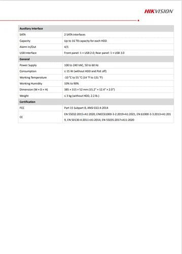 Hikvision 8K 16CH 16POE NVR 8MP Colorvu IP Camera 2 - Way Talk Audio Alarm Lot US - RealmSelect
