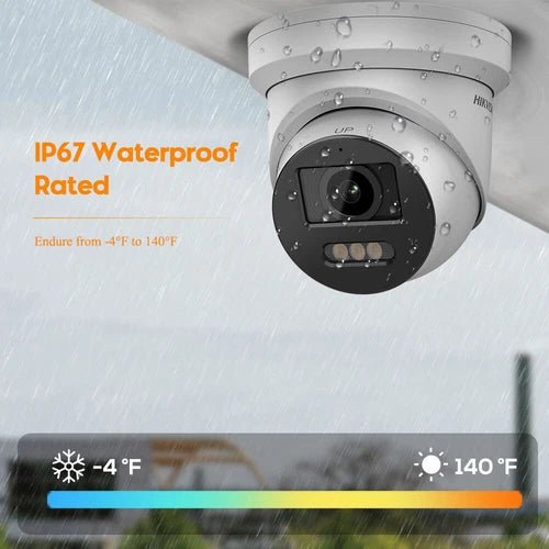Hikvision 8K 16CH 16POE NVR 8MP Colorvu IP Camera 2 - Way Talk Audio Alarm Lot US - RealmSelect