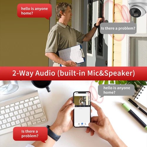 Hikvision 8K 16CH 16POE NVR 8MP Colorvu IP Camera 2 - Way Talk Audio Alarm Lot US - RealmSelect