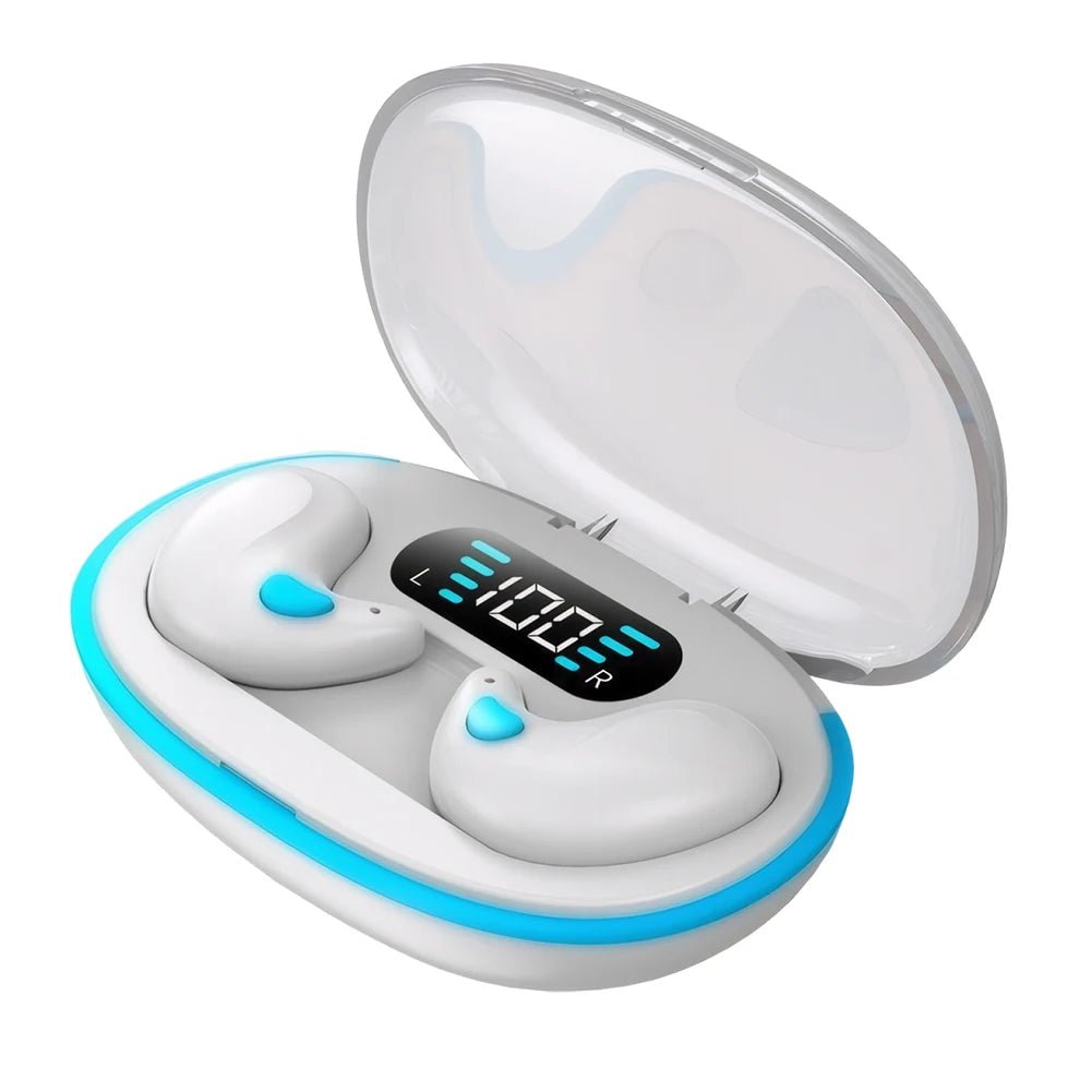 Invisible Bluetooth 5.3 Headphones Wireless Sleep Earphones HiFi Stero Noise Reduction Earbuds Sports Headsets for Xiaomi iPhone - RealmSelect